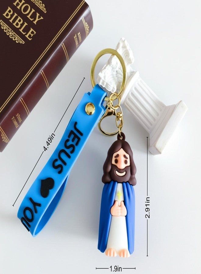 TLOEP Jesus Keychain, Jesus Loves You Strap, Christian Church Supplies for Youth Groups & VBS, Sunday School Gifts, Rewards & Giveaways - Image 2